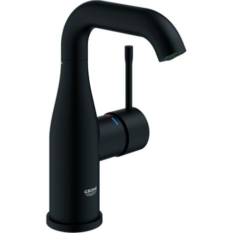 GROHE Grifo de lavabo electrónico Essence 241761 M-Size cuerpo liso phantom black, 24176KF1