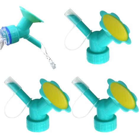 Arrosoir à double bec, pour plantes, fleurs, bonsaïs et pots, en intérieur ou en extérieur, lot de 4.-AquaForge (1/5)