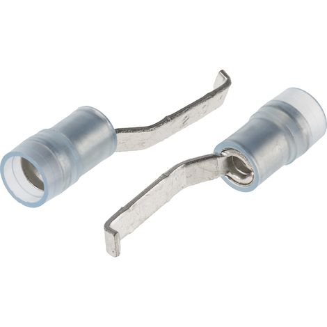 Cosse à sertir type languette, 3mm x 0.8mm, Bleu 14AWG 2.5mm² 16AWG 1.5mm² Non-Enveloppé
