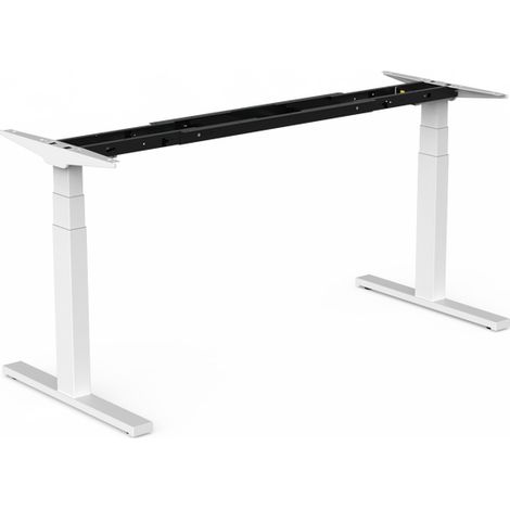 Veyhl Veyhl Tischgestell Evotec 3D eckig mit Display/Memory, 650 mm Hub, RAL 9006 weißaluminium (1/4)