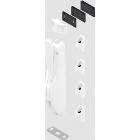DS6887-036 DEESSE series 6887 fireman's espagnolette lock, white lacquered RAL9010