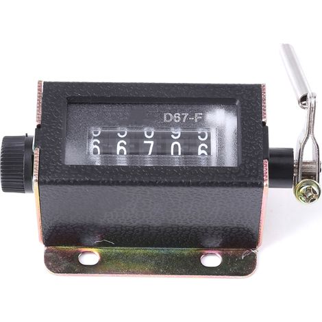 Compteur manuel à 5 chiffres D67-F, réinitialisable mécaniquement, à traction. (1/5)
