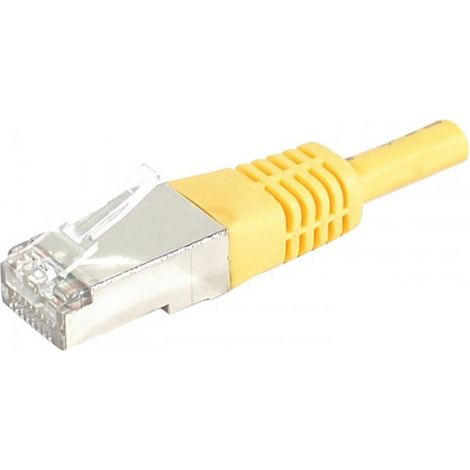 Cordon RJ45 S/FTP CAT 6 Jaune - 0,50m