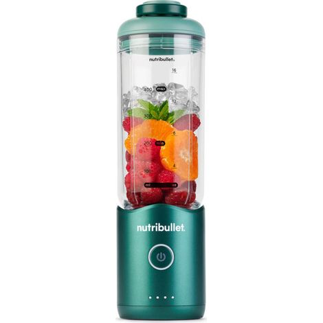 Nutribullet Flex frullatore portatile 590 ml, ricarica USB-C, tritaghiaccio, lame acciaio inox, lavabile in lavastoviglie, arancione