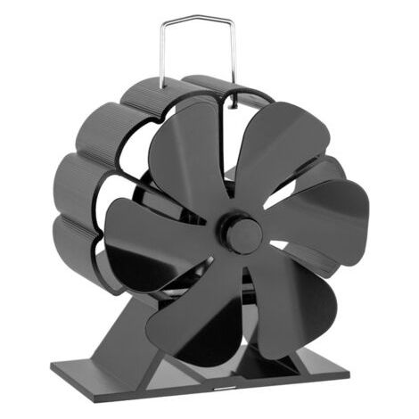 Cheminée, Ventilateur Thermique À 6 Lames pour Brûleur À Bûches, Ventilateur À Énergie Cinétique Thermique Non Rechargeable À Faible Décibel, pour Poêle À Bois (1/4)