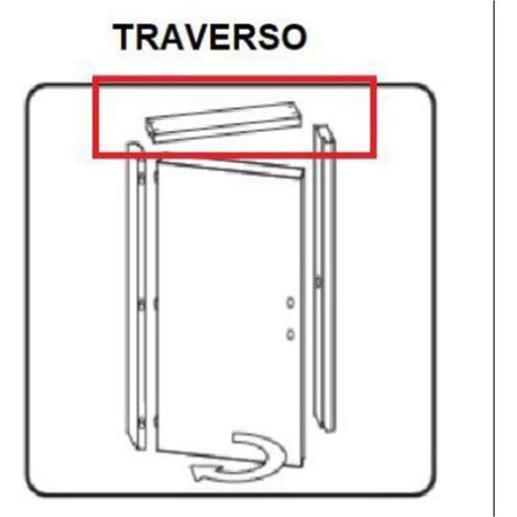 R TRAVERSO BATTENTE X PORTA MICROTEC 210X70 NOCE QUERCIA VERT.