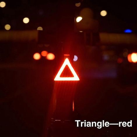 Herzförmiges LED-Fahrrad-Rücklicht, USB wiederaufladbar, wasserdichtes Mountainbike-Rücklicht (1/5)
