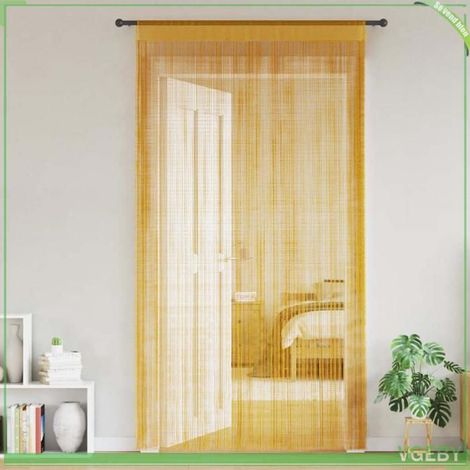 4102035 Rideaux à fils 2 pcs or 100x250 cm (1/5)