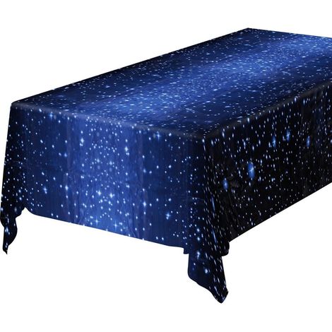 Sternenhimmel Tischdecke 137x274cm, wasserdicht, für Kindergeburtstage