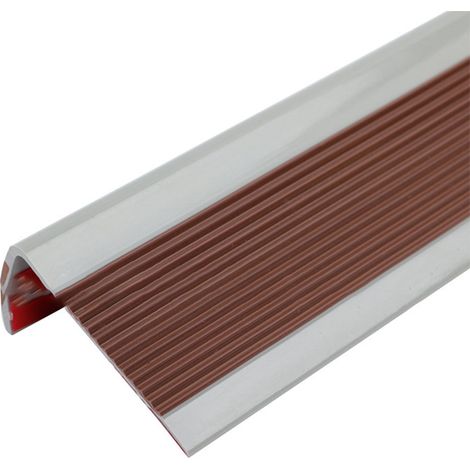 Garniture De Bord De Marche En Vinyle - 100 Cm X 5 Cm X 1,9 Cm - Antidérapant Pour Escaliers Intérieurs Et Extérieurs - 1 Pièce (1/5)