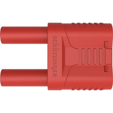 Schützinger SKURZ 6100 / 19-4 IG 2MB Ni / RT Spina di sicurezza cortocircuito Rosso 1 pz.
