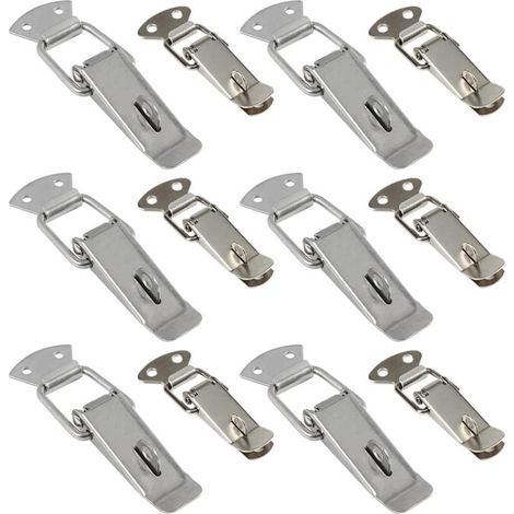 Lot de 12 loquets à ressort en fer Abaodam pour boîte outils (1/5)