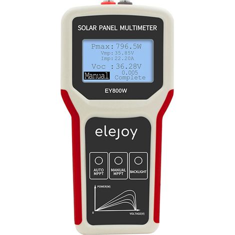 Photovoltaic Panel Power Supply Multimeter Automatic Manual MPPT Open Circuit Voltage Detection Troubleshooting Tool, EY800W (1/5)