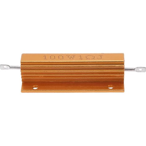 Résistance de puissance plaquée aluminium or 100W, 1 Ohm 1R (1/5)