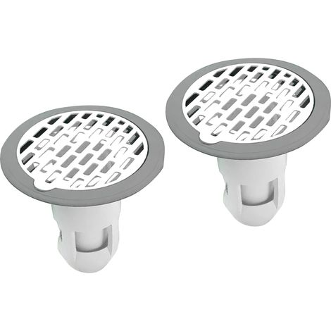 (2er-Pack, Grau) Bodenablauf für Küche und Bad, Bodenablauf für Dusche und Waschbecken, Geruchsbeseitiger
