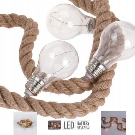 30 LED-Lichter an einer Textilschnur