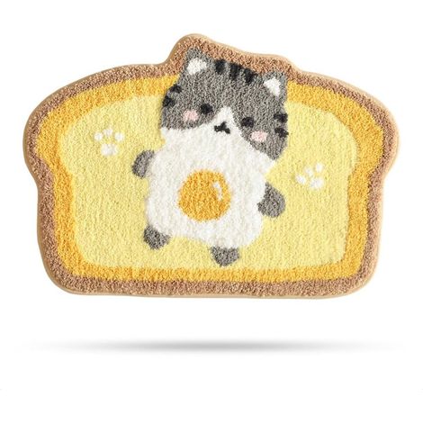 1 tapis de bain gris chat 40x60cm (petit format), couleur : Style 2 (1/5)
