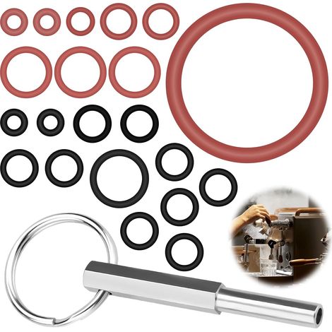 Outil de Réparation Machine à Café - Kit de 22 Anneaux en Silicone pour Entretien de Machine à Café - Pièces de Rechange - Outils de Maintenance pour Café Expresso (1/5)