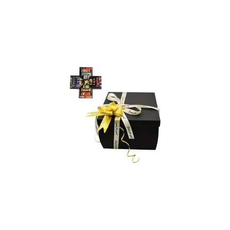 Boite Cadeau Surprise Anniversaire,Boîte Cadeau Créative,Explosion Gift Box,Boîte à Surprise Bonbons à 5 Couches,Emballage Cadeaux Pour Bricolage pour Saint Valentin, Anniversaire, Noël (1/5)