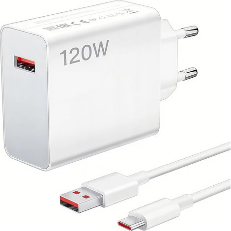 Chargeur 120W et Câble USB C 1.5m, Chargeur Rapide Note 15 14 13 Pro Ultra Poco F6 X7 F7 mi Note 12 13 14 Pro 5G S 14t 13t POCO Pad 10T Lite, pour Téléphone mi (1/4)