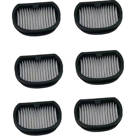 6 pièces filtre pour aspirateur pour Dreame H14/H14 Pro/H14 double aspirateur de rechange filtre HEPA pièces