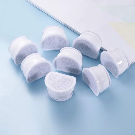 Katzenbrunnenfilter, Ersatz-Kohlefilter für Haustierbrunnen, Ersatzfilter für Haustiere, kompatibel mit dem Drinkwell Avalon Brunnen, 8-teilige Packung