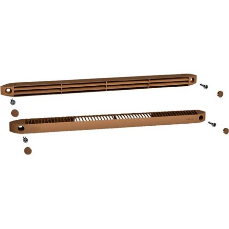 Anjos Ventilation – Kit entrée d'air autoréglable 30m³ – Déflecteur et régulateur inclus – Fixation par vis – Chêne foncé pour ventilation optimale - 0807C
