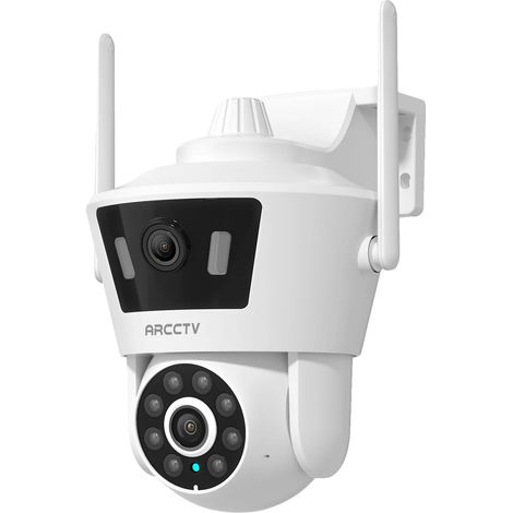 Cámara de seguridad, grabación 24/7, 4 megapíxeles, conectividad de doble banda, visión nocturna a color, audio bidireccional. (1/5)