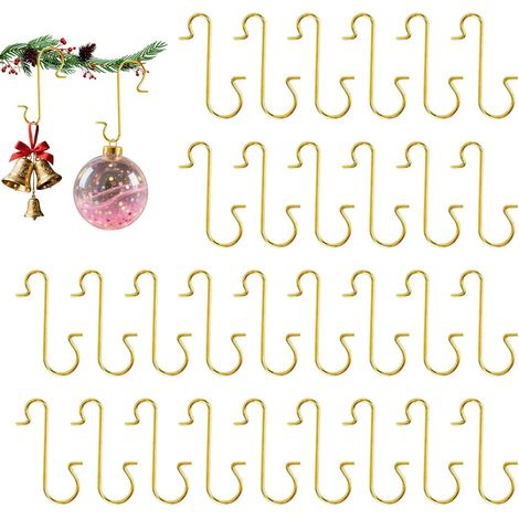 100 Weihnachtsbaumhaken zum Aufhängen von Ornamenten, Girlanden und Baumschmuck