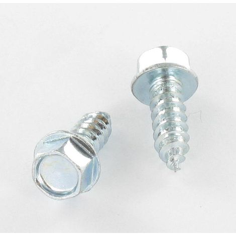 Vis tôle Tête hexagonale TH Embase collerette crantée 6.3X16 Acier zingué-1 pièce