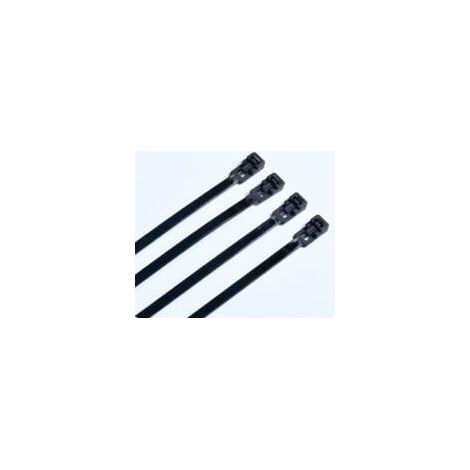 Collier de Serrage Plastique Réutilisables 150mm x 4,8 mm, Colliers Rilsan Noir 100 Pièces, Petits Serre Cable Nylon, Attache Cable Plastiques (1/5)