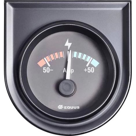 Equus 842052 amperímetro plástico negro 12 V 50 A