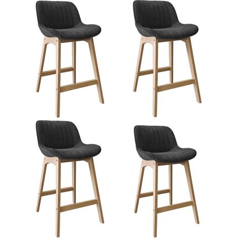 Sillas NORDEN roble 65 cm con pana suave y estilo