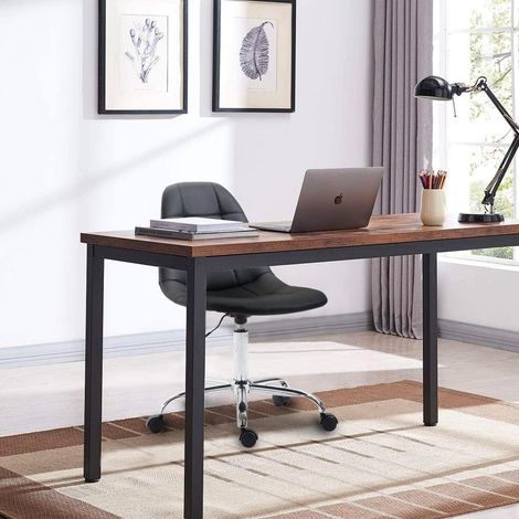 Sedia in ecopelle con ruote per cameretta moderna "Relaxing" -Marrone (1/4)