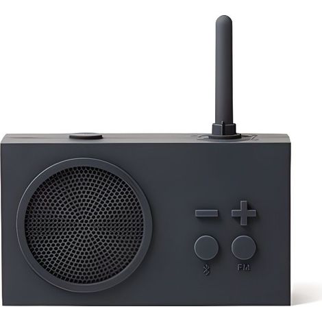 Radio FM e Cassa Bluetooth - Lexon - Tykho 3 - Grigio Scuro - Bluetooth 5.0 - Senza Fili (1/5)