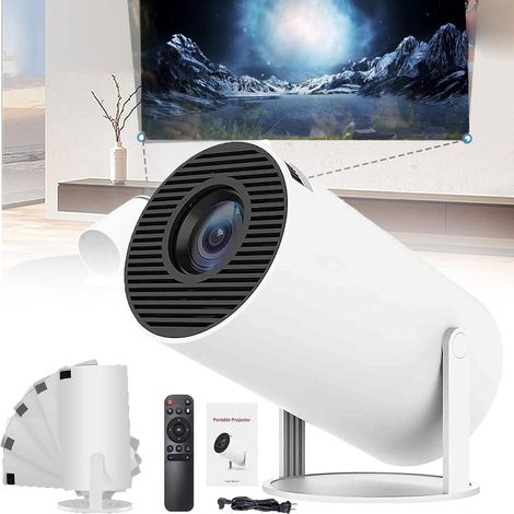 Filiyano – Projecteur, mini projecteur, compatible Wi-Fi 5 GHz et Bluetooth 5.0, sous Android 11.0, correction automatique du trapèze, angle de vision (1/5)