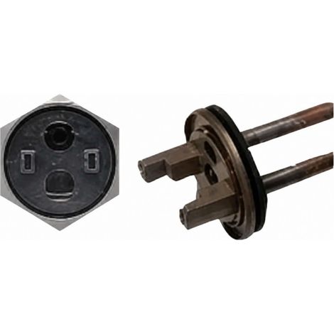 Tauchheizkörper mit rundem Flansch 2500W - 30 cm