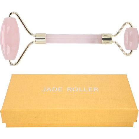 Rouleau de Jade Double Face - Massage Anti-Âge et Raffermissant pour la Peau (Doré) (1/5)