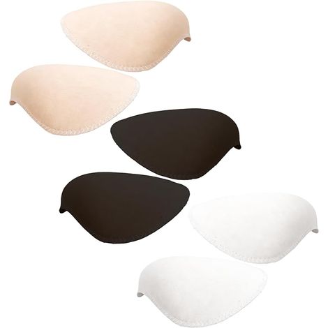 3 Paires d’Épaulettes en Éponge à Coudre, D'épaulettes en Éponge à Coudre, Épaulettes Rembourrées en Mousse Souple, pour Blazers, Vestes et Vêtements, Accessoires de Couture Pratiques (1/5)