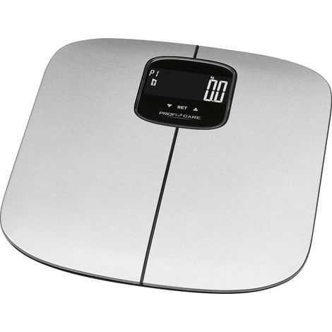 Proficare PW 3006 - Báscula de grasa corporal, análisis de 7 funciones, acero inoxidable (1/5)