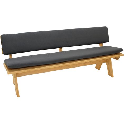 Auflagenset ARIZONA für Bank 4-sitzer 195cm, anthrazit, 2-teilig (1/5)
