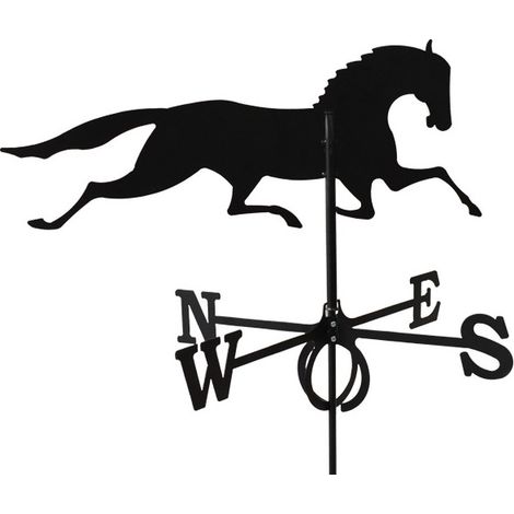 Girouette Cheval en fer forgé grand modèle