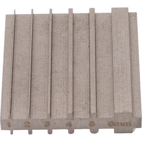 Limeur à bords en acier durable pour cuir, outil DIY pratique avec fente carrée grise, adapté à la réparation de pelles de 6 mm de large. (1/5)