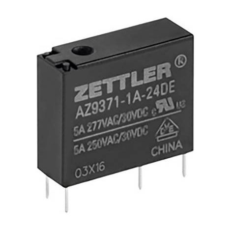 Zettler Electronics AZ9371-1A-24DE Relais pour circuits imprimés 24 V/DC 5 A 1 NO (T) 1 pc(s) (1/2)