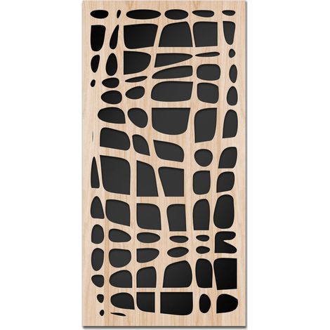 ABSTRACT - Quadro arredo LASERCUT composito Legno e PVC - Misura: 50x100 cm (1/4)