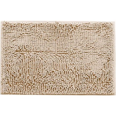 Tapis de bain en chenille antidérapante, doux et ultra-absorbant, 51 x 81 cm (20 x 32 pouces). (1/4)