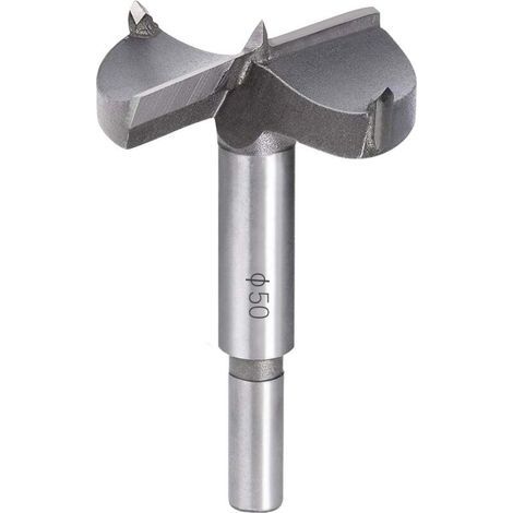 Wood drill bit, 50 mm carbide wood countersink, installation of spherical wooden doors, drawers, plywood, helps you quickly make clean, flat-bottomed holes in wood (1/4)