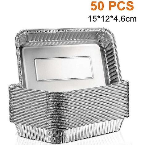 Plaques de cuisson en aluminium pour griller et récupérer les jus (50 pièces) (1/5)