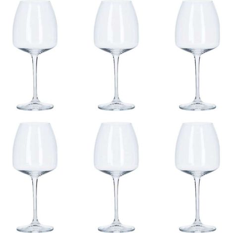 Fade Anser set 6 calici vino rosso cristallo crystalite bohemia 61 cl (1/4)