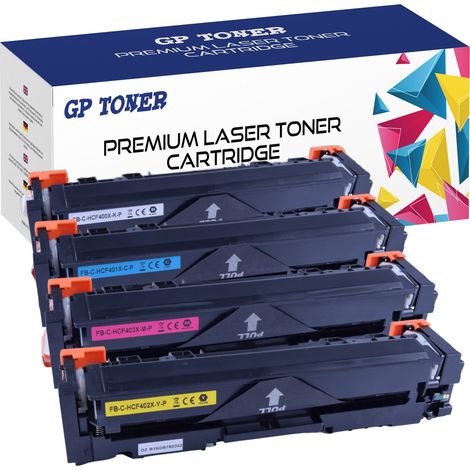 4 cartouches de toner pour imprimante HP GP-H404X CMJN GP (1/5)